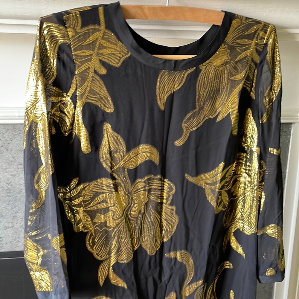 Wilfred Gold floral dress made with silk - Picture 4 of 8